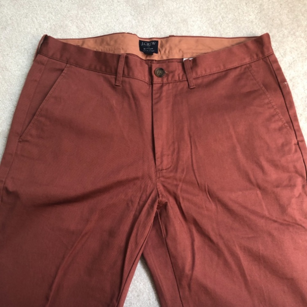 J CREW Sutton fit pants in salmon red